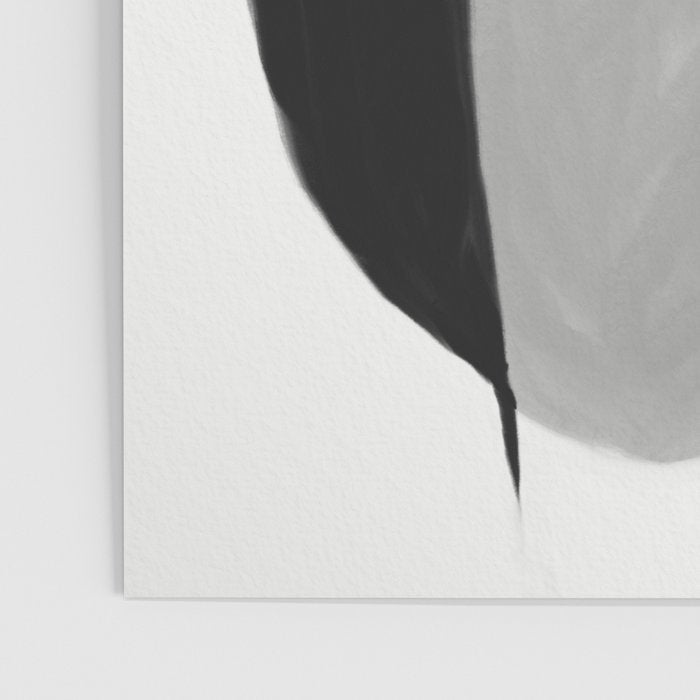 Black and gray abstract shape Poster Gallery Image 3