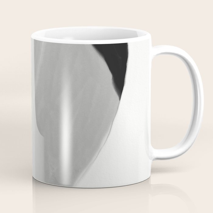 Black and gray abstract shape Coffee Mug Gallery Image 1