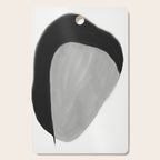 Black and gray abstract shape Cutting Board Gallery Image 1