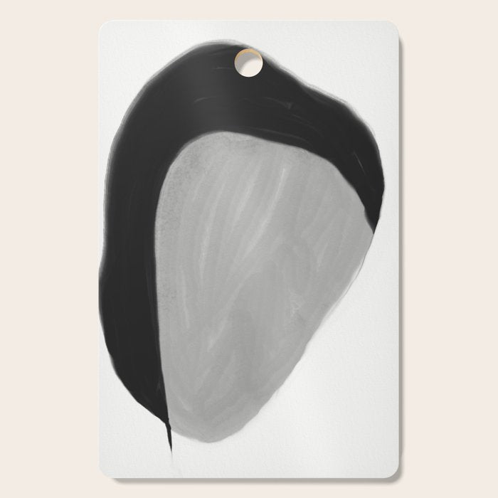 Black and gray abstract shape Cutting Board Gallery Image 1