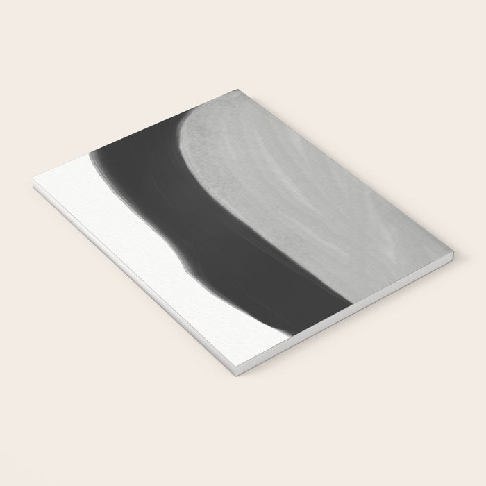 Black and gray abstract shape Notebook Gallery Image 3