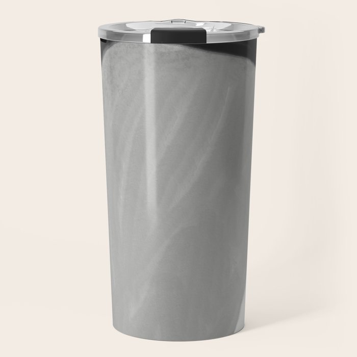 Black and gray abstract shape Travel Mug Gallery Image 1