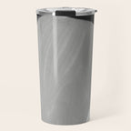 Black and gray abstract shape Travel Mug Gallery Image 1