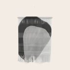 Black and gray abstract shape Wall Hanging Gallery Image 1