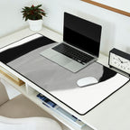 Black and gray abstract shape Desk Mat Gallery Image 2