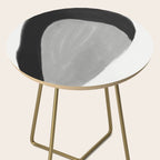 Black and gray abstract shape Side Table Gallery Image 2