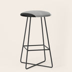 Black and gray abstract shape Stool Gallery Image 1