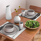 Black and gray abstract shape Placemat Gallery Image 2