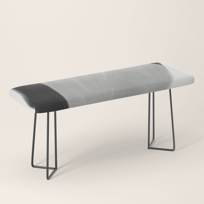 Black and gray abstract shape Bench Gallery Image 1