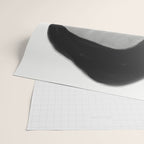 Black and gray abstract shape Wrapping Paper Gallery Image 2