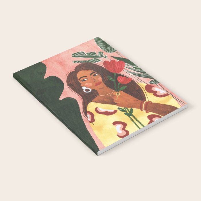 Lady with Tulip Notebook Gallery Image 1