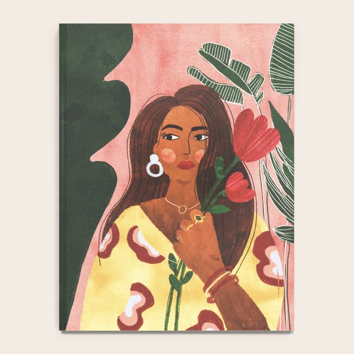 Lady with Tulip Notebook Gallery Image 4
