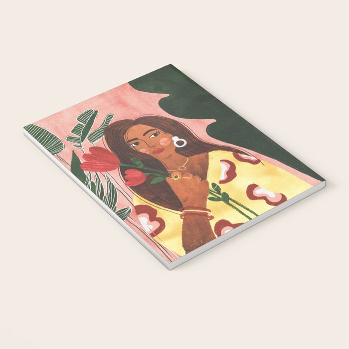 Lady with Tulip Notebook Gallery Image 3