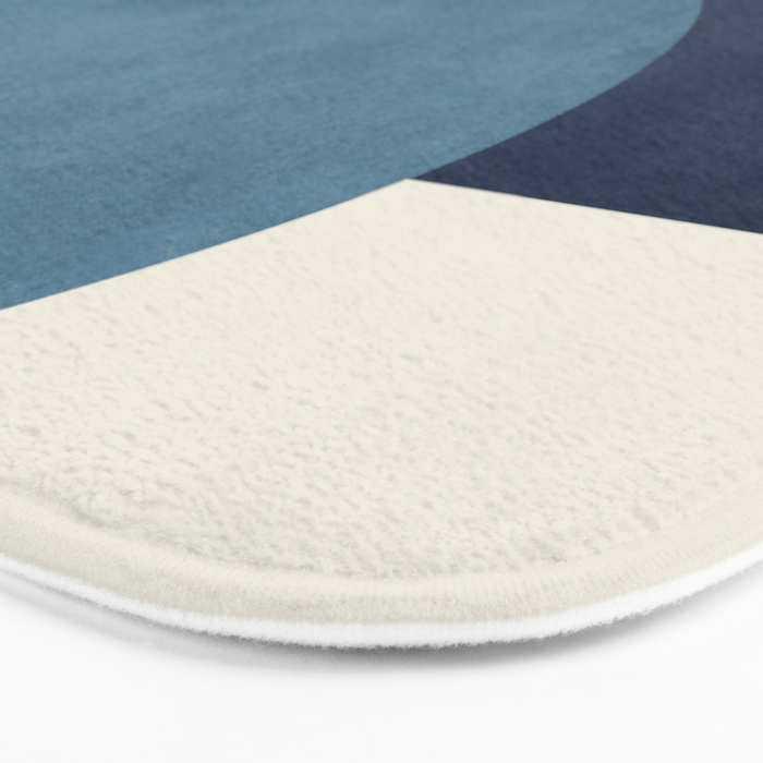 Halfmoon Colorblock - Blue Bath Mat Gallery Image 3