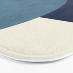 Halfmoon Colorblock - Blue Bath Mat Gallery Image 3