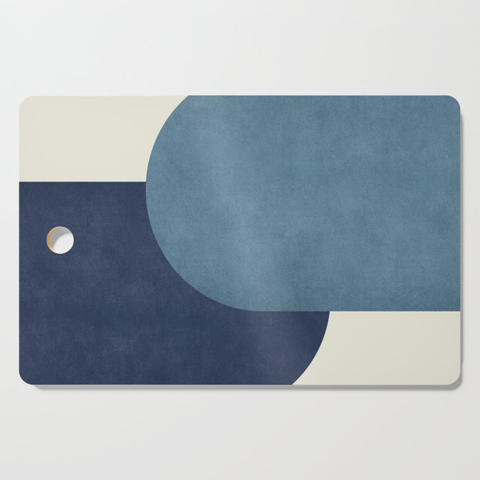 Halfmoon Colorblock - Blue Cutting Board Gallery Image 1