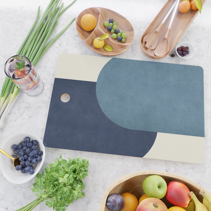 Halfmoon Colorblock - Blue Cutting Board Gallery Image 2