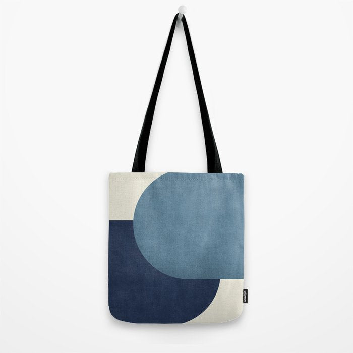 Halfmoon Colorblock - Blue Tote Bag Gallery Image 2