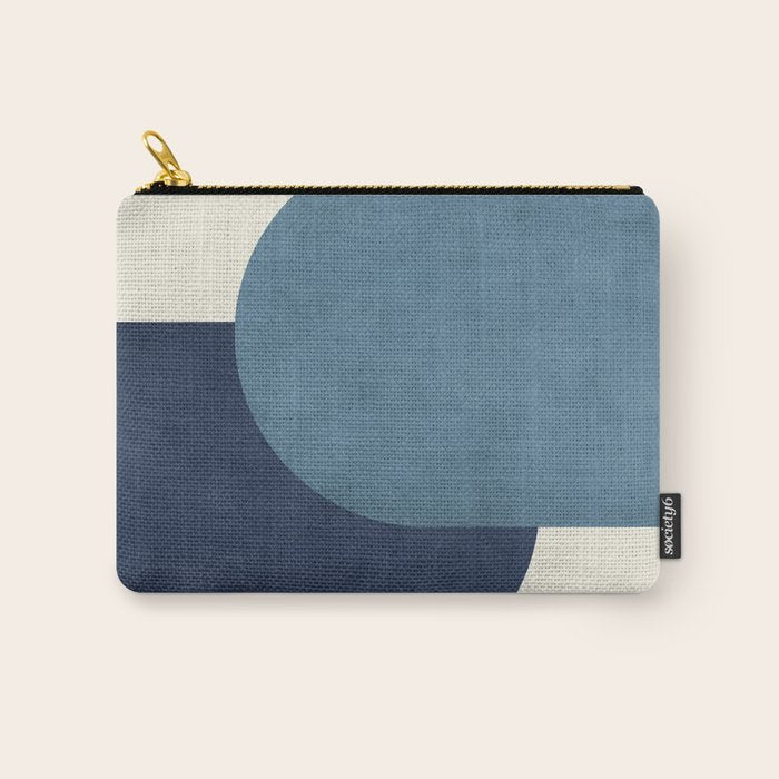 Halfmoon Colorblock - Blue Carry All Pouch Gallery Image 1
