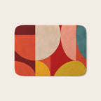 shapes of red mid century art Bath Mat Gallery Image 1