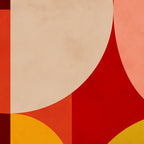 shapes of red mid century art Coffee Mug Gallery Image 2