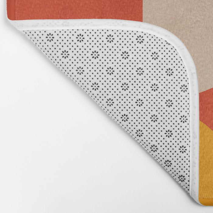 shapes of red mid century art Bath Mat Gallery Image 2