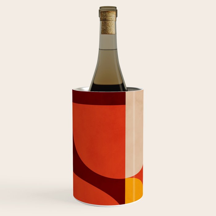 shapes of red mid century art Wine Chiller Gallery Image 2