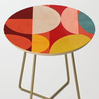 shapes of red mid century art Side Table Gallery Image 2