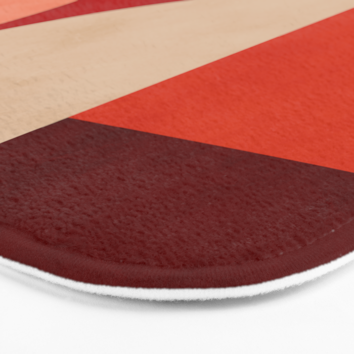shapes of red mid century art Bath Mat Gallery Image 3