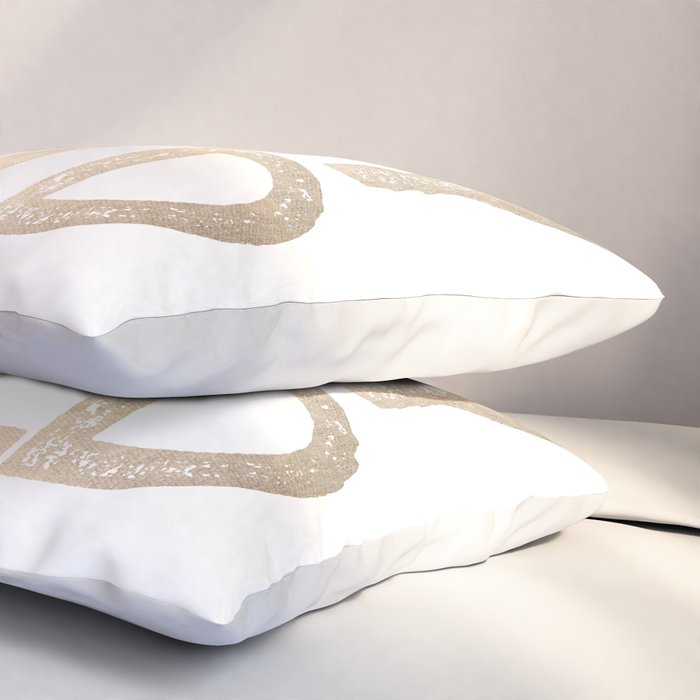 Stay Wild White Gold Quote Pillow Sham Gallery Image 3