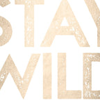 Stay Wild White Gold Quote Coffee Mug Gallery Image 2