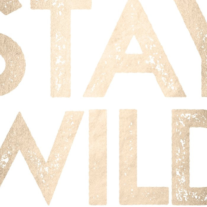 Stay Wild White Gold Quote Coffee Mug Gallery Image 2