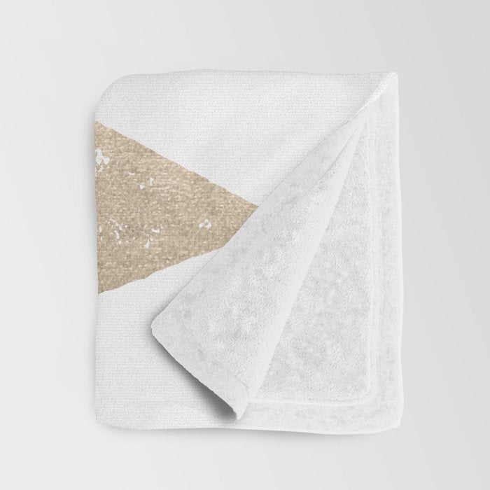 Stay Wild White Gold Quote Throw Blanket Gallery Image 3