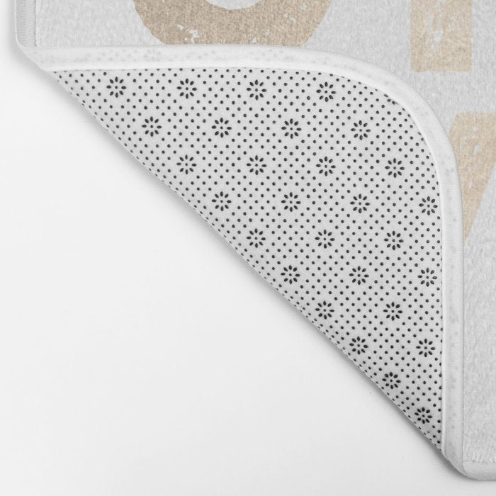 Stay Wild White Gold Quote Bath Mat Gallery Image 2