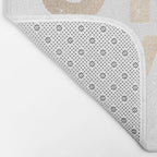 Stay Wild White Gold Quote Bath Mat Gallery Image 2
