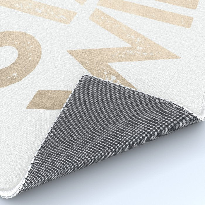 Stay Wild White Gold Quote Rug Gallery Image 4