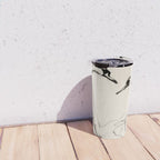 Swans in Ink - Elegant Minimalist Art Travel Mug Gallery Image 4