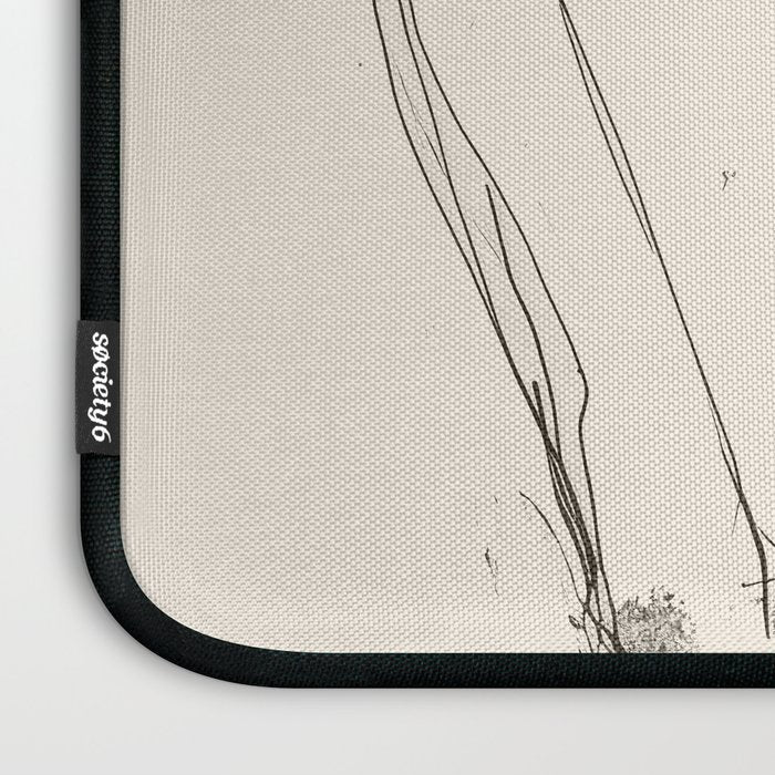 Swans in Ink - Elegant Minimalist Art Laptop Sleeve Gallery Image 3