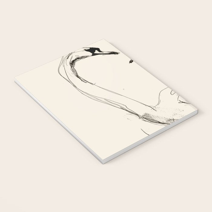 Swans in Ink - Elegant Minimalist Art Notebook Gallery Image 3