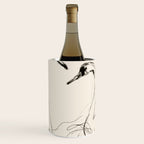 Swans in Ink - Elegant Minimalist Art Wine Chiller Gallery Image 1