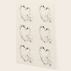 Swans in Ink - Elegant Minimalist Art Wallpaper Gallery Image 2