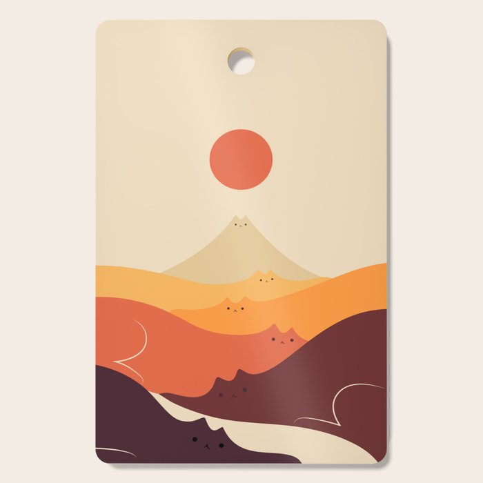 Cat Landscape 87 Cutting Board Gallery Image 1