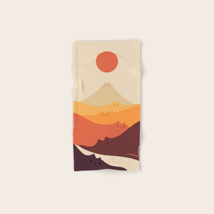 Cat Landscape 87 Bath Towel Gallery Image 1