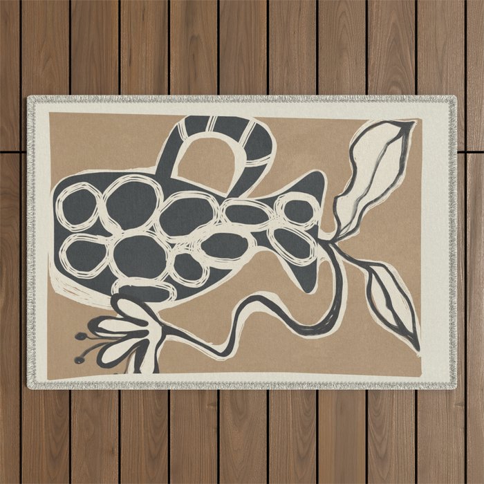 Abstract Botany 2 Outdoor Rug Gallery Image 1