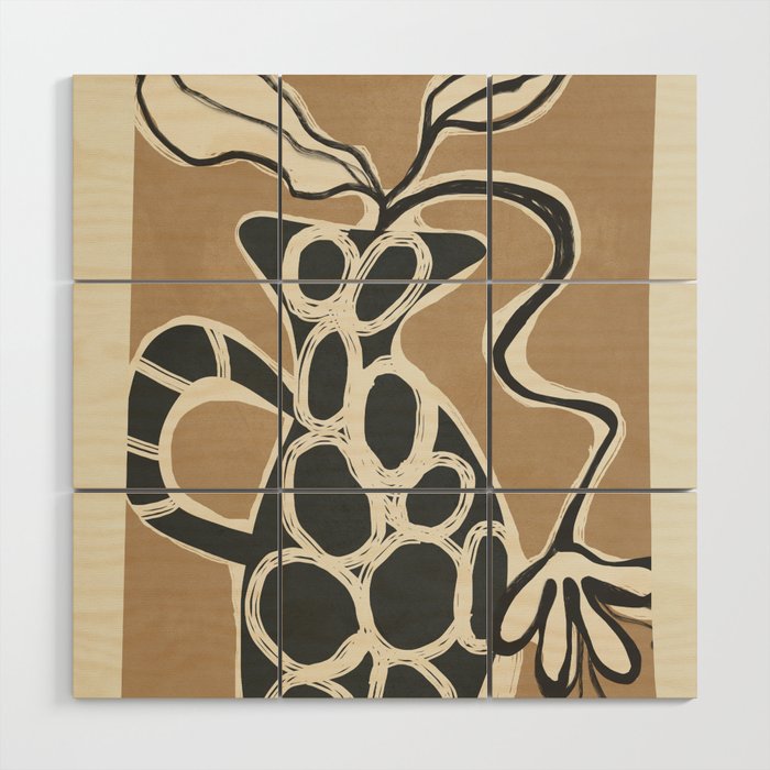 Abstract Botany 2 Wood Wall Art Gallery Image 1