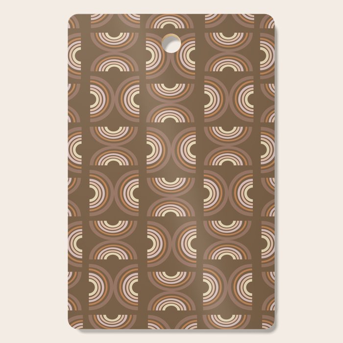 Retro Arches in Brown Cutting Board Gallery Image 1
