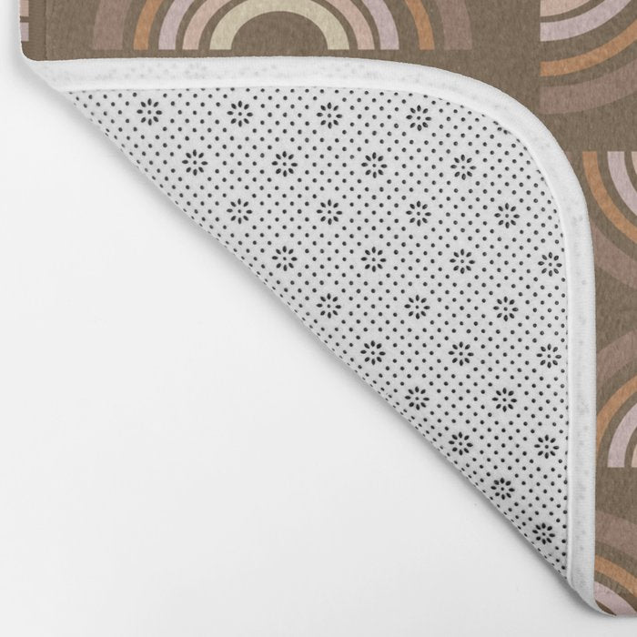Retro Arches in Brown Bath Mat Gallery Image 2