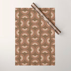 Retro Arches in Brown Wrapping Paper Gallery Image 1