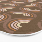 Retro Arches in Brown Bath Mat Gallery Image 3
