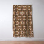 Retro Arches in Brown Window Curtain Gallery Image 3